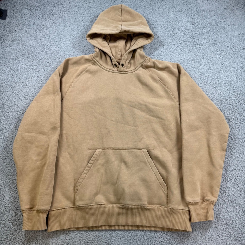 Carhartt WIP Hooded Chase Sweatshirt Mens Large Hamilton Brown Tan Hoodie